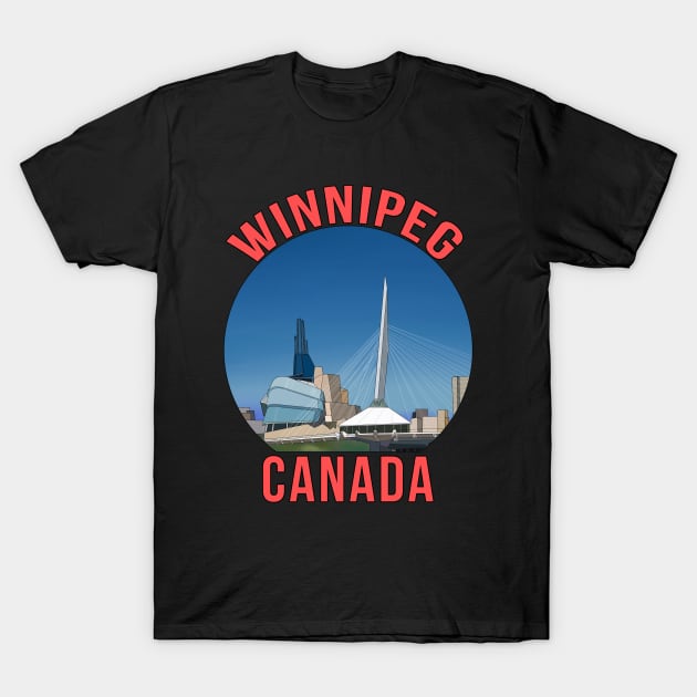 Winnipeg Canada T-Shirt by DiegoCarvalho